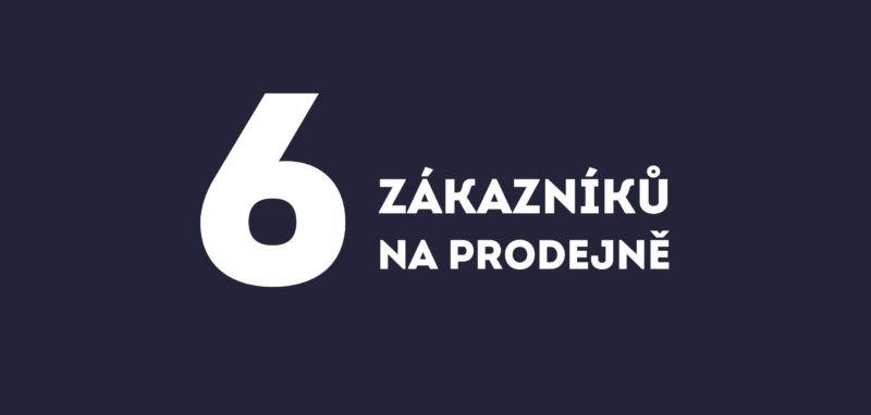 Do prodejny max. 6 zákazníků