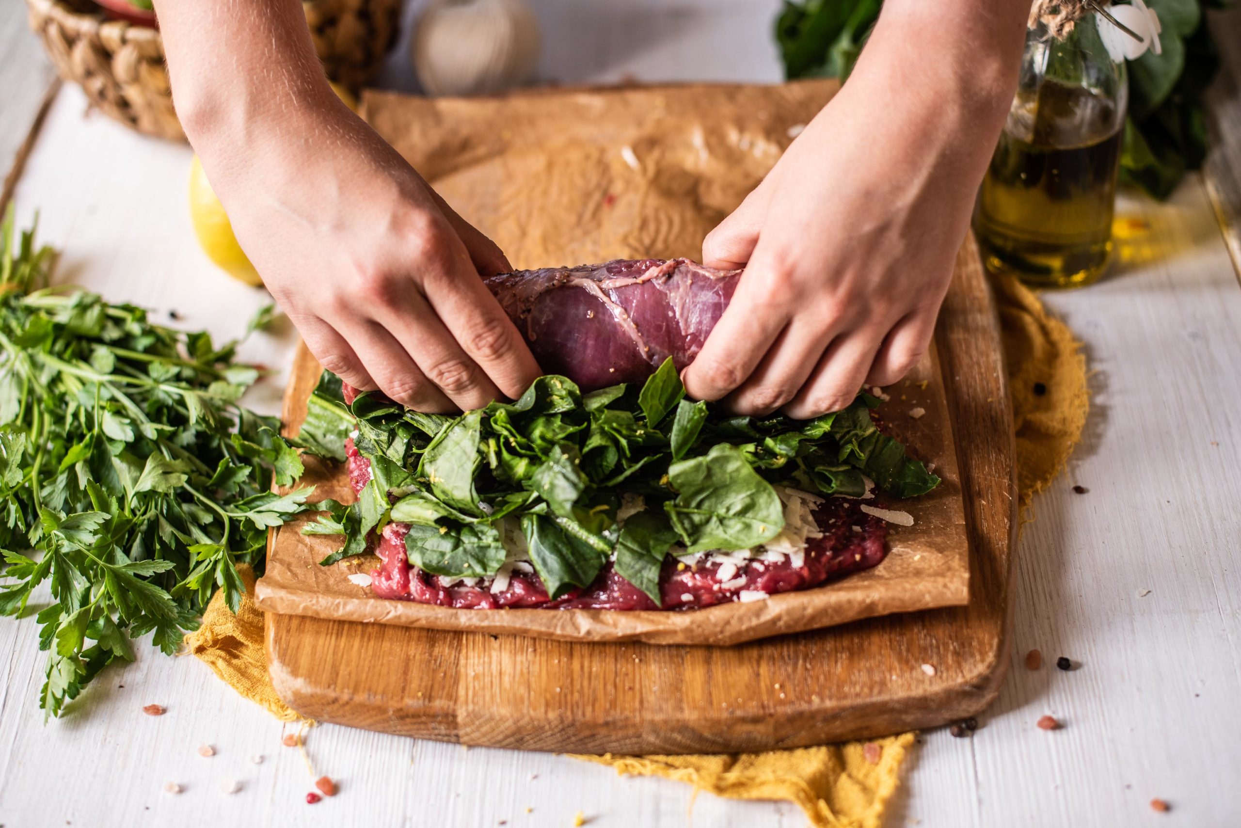 Letní plněný hanger steak Recept - Krok 3