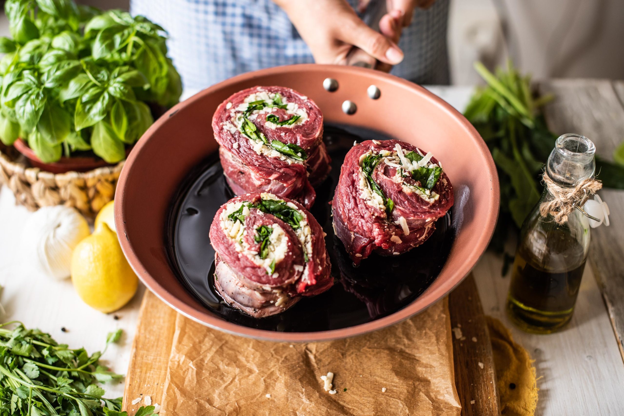 Letní plněný hanger steak Recept - Krok 4