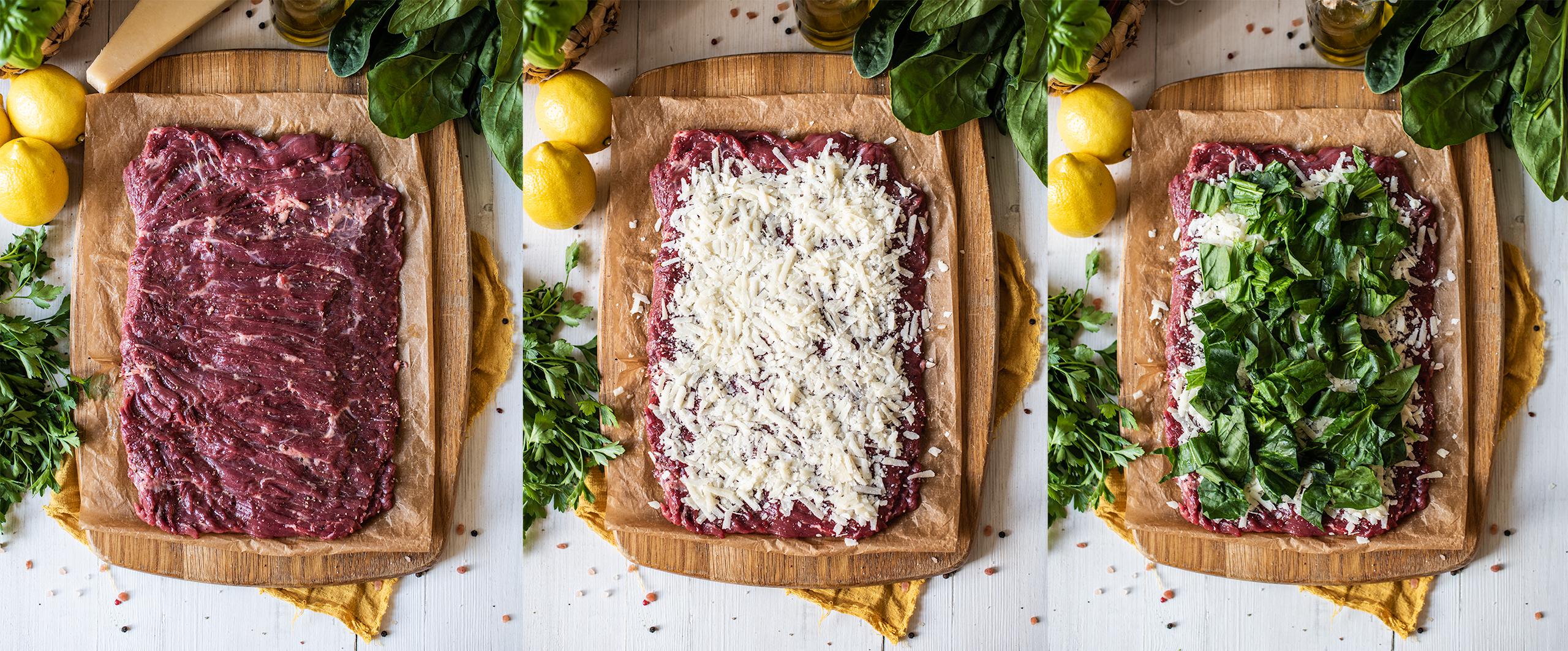 Letní plněný hanger steak Recept - Krok 2