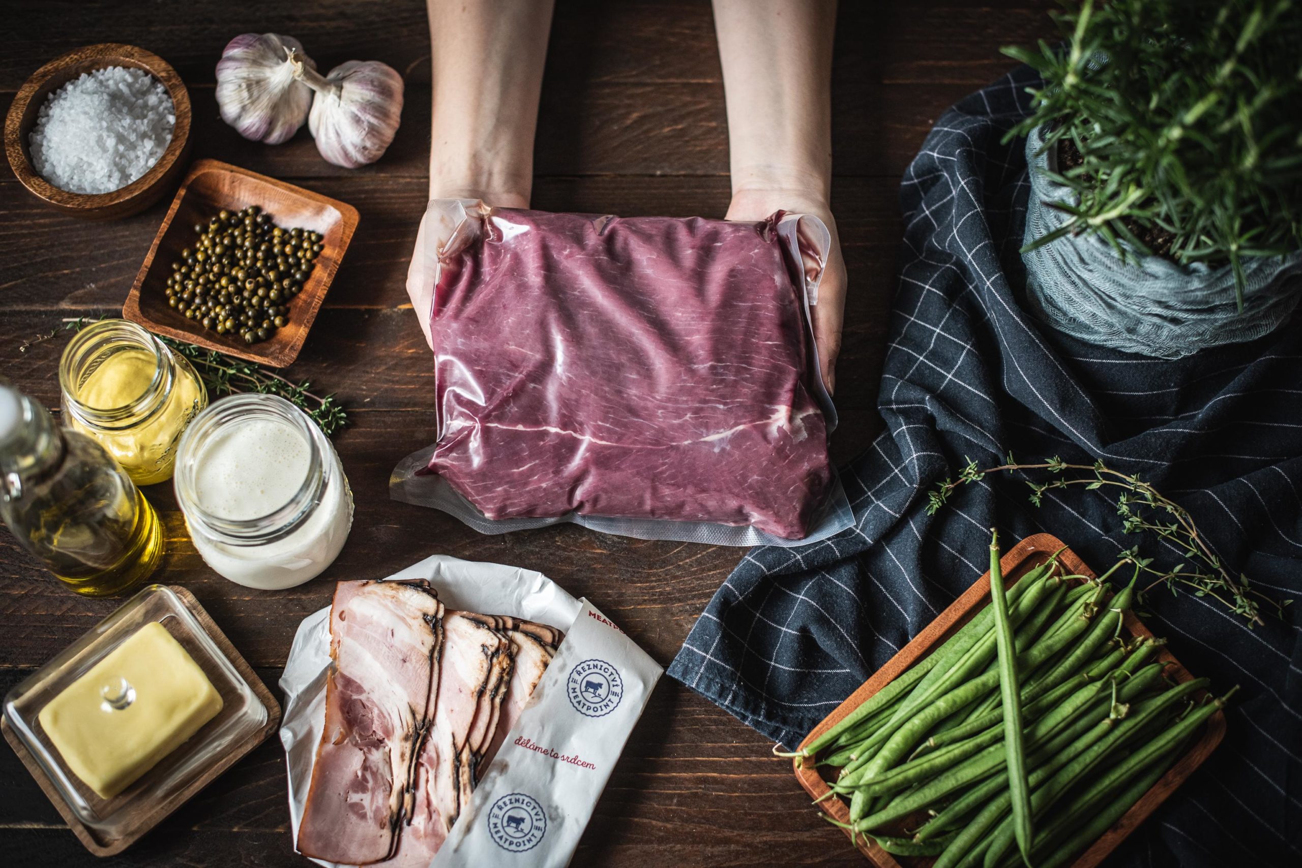 Hovězí steak z květové špičky s pepřovou omáčkou Recept - Krok 1