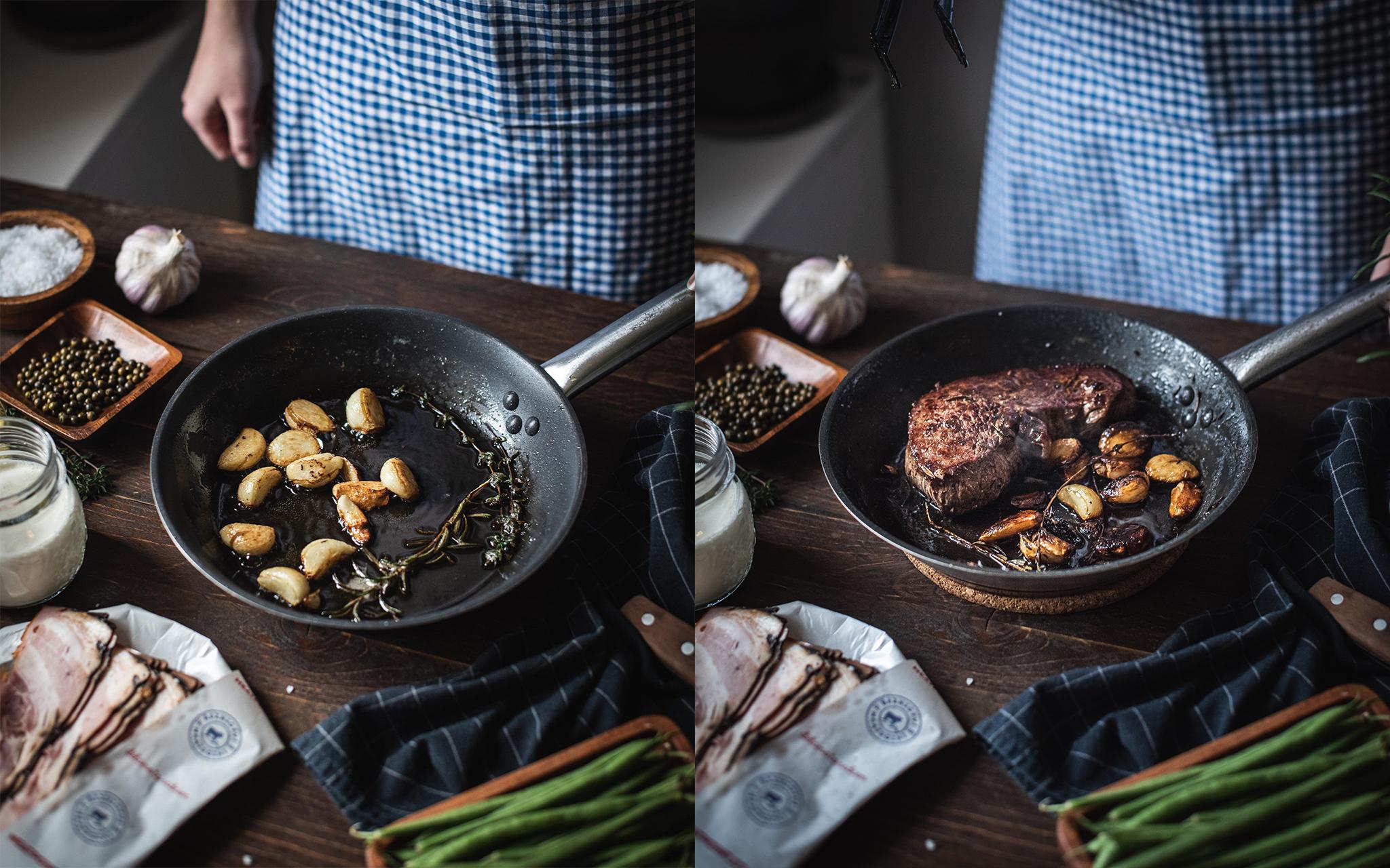 Hovězí steak z květové špičky s pepřovou omáčkou Recept - Krok 3